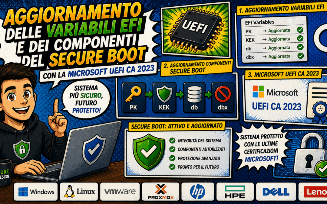Aggiornamento delle variabili EFI e dei componenti del Secure Boot con la Microsoft UEFI CA 2023