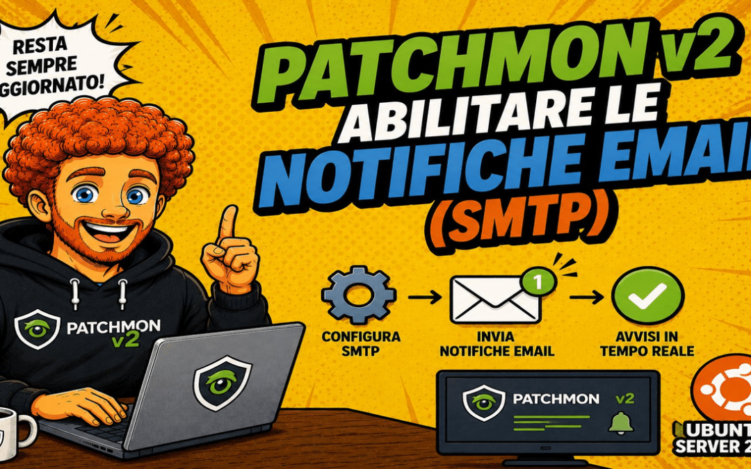 PatchMon v2 — Abilitare le notifiche email (SMTP)