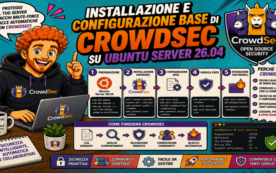 Installazione e Configurazione Base di CrowdSec su Ubuntu Server 26.04