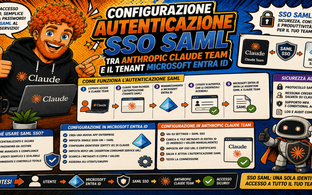 Configurazione autenticazione SSO SAML tra Anthropic Claude Team e il tenant Microsoft Entra ID