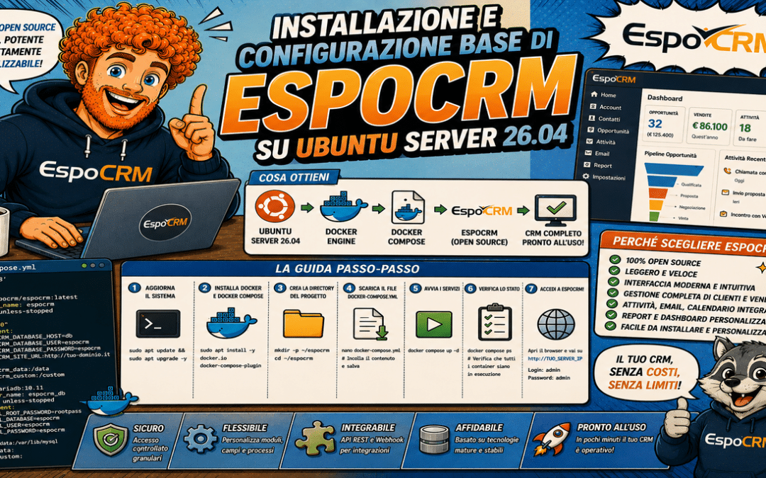 Installazione e Configurazione Base di EspoCRM su Ubuntu Server 26.04