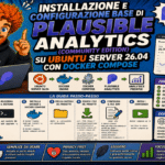 Installazione e Configurazione Base di Plausible Analytics (Community Edition) su Ubuntu Server 26.04 con Docker Compose - Raffaele Chiatto