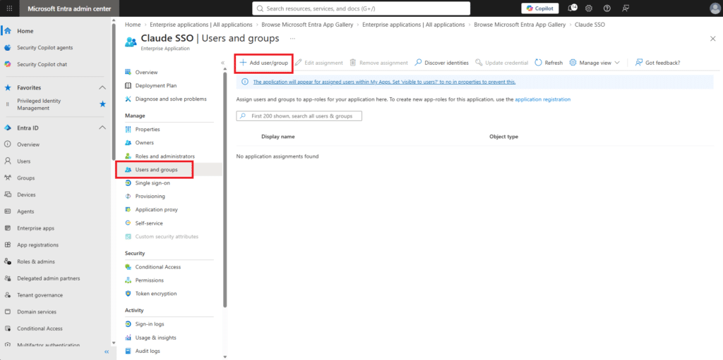 Configurazione autenticazione SSO SAML tra Anthropic Claude Team e il tenant Microsoft Entra ID - Raffaele Chiatto