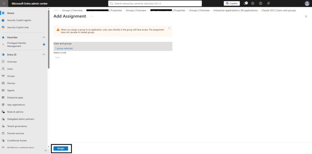 Configurazione autenticazione SSO SAML tra Anthropic Claude Team e il tenant Microsoft Entra ID - Raffaele Chiatto