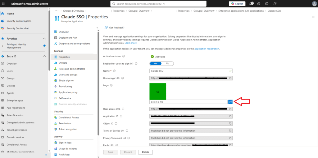 Configurazione autenticazione SSO SAML tra Anthropic Claude Team e il tenant Microsoft Entra ID - Raffaele Chiatto