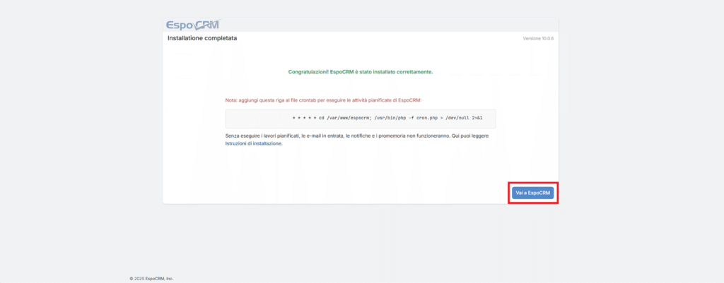 Installazione e Configurazione Base di EspoCRM su Ubuntu Server 26.04 - Raffaele Chiatto