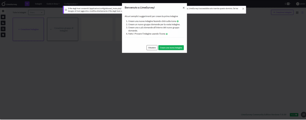 Installazione e Configurazione Base di LimeSurvey su Ubuntu Server 26.04 con Docker Compose - Raffaele Chiatto