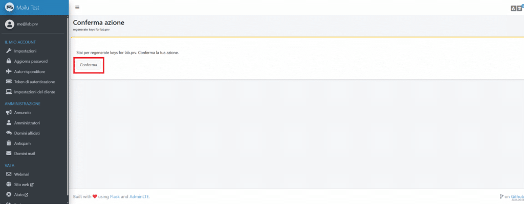 Installazione e Configurazione Base di Mailu su Ubuntu Server 26.04 con Docker Engine - Raffaele Chiatto