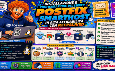 Installazione e Configurazione del Server Postfix Smarthost in alta affidabilit&agrave; con KeepAlived