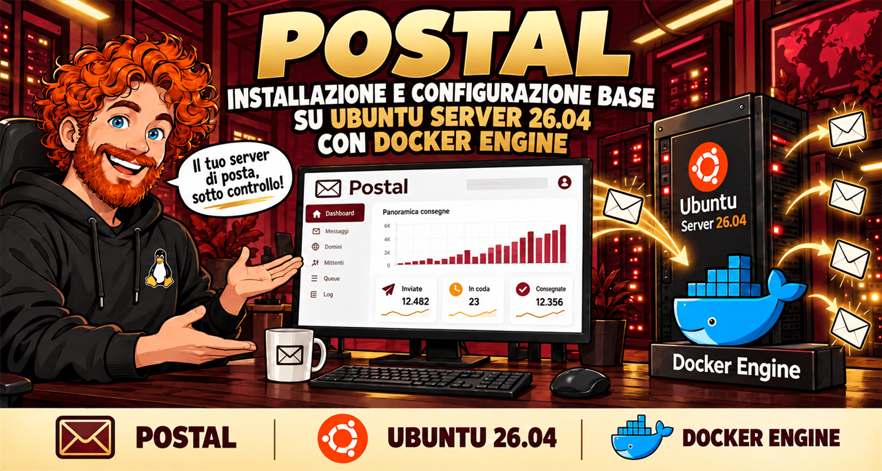 Installazione e Configurazione Base di Postal su Ubuntu Server 26.04 con Docker Engine