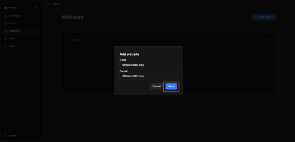 Installazione e Configurazione Base di Umami su Ubuntu Server 26.04 con Docker Compose - Raffaele Chiatto